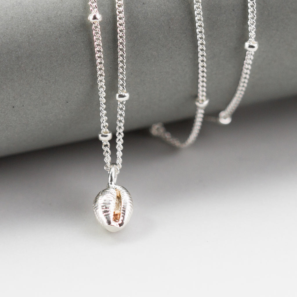 Tiny Cowrie Shell Necklace