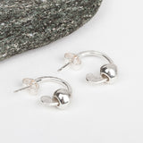 Pebble Hoop Earrings