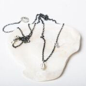 Small Salcombe Sea Shell Pendant Necklace (Fine Chain)