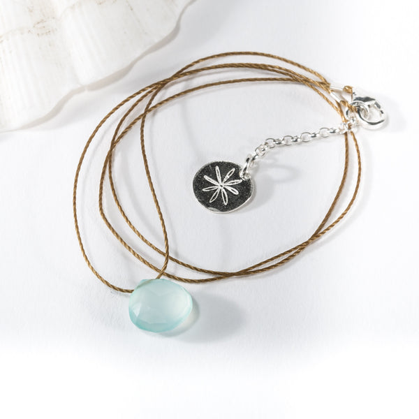 Aqua Gemstone Necklace