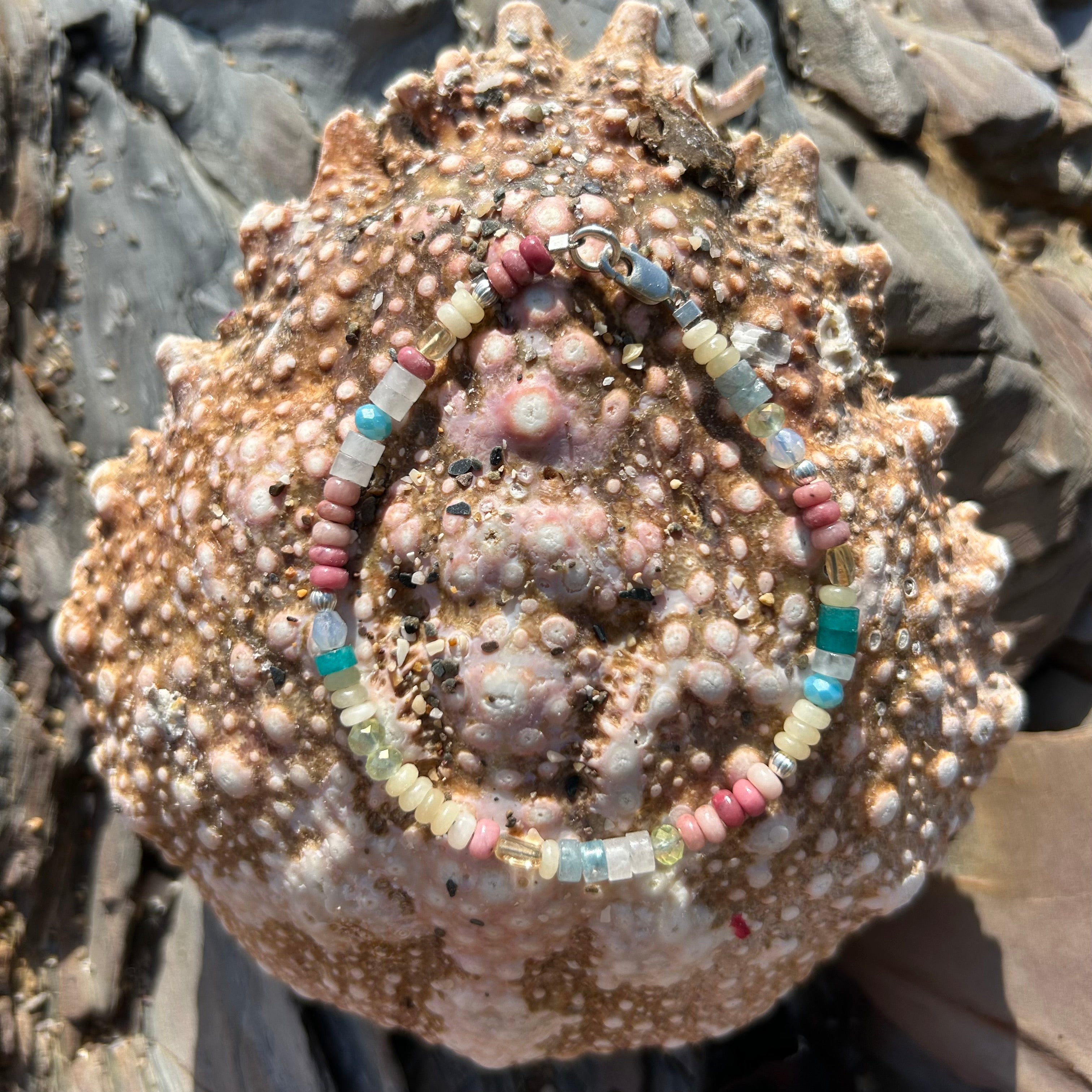 Rockpool Inspired Semi Precious Gemstone Bracelet (Beaded)