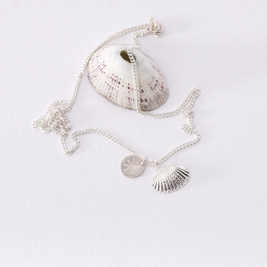Scallop Shaped Shell Necklace