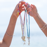 Cowrie Shell on Silk Necklace