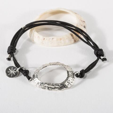 Limpet Shell on Adjustable Cord Bracelet