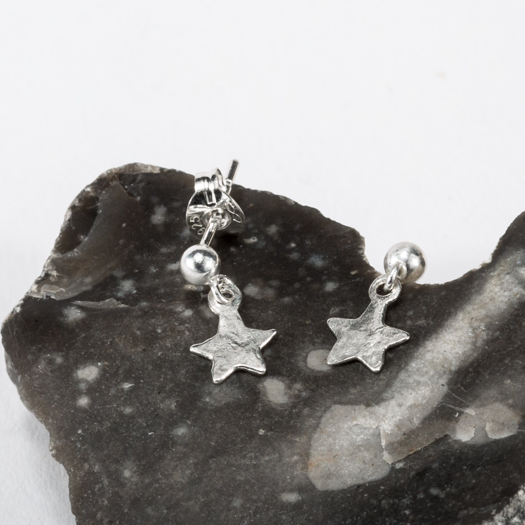 Celestial Star Drop Stud Earrings (Small)