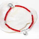 Salcombe Sea Shells on Faceted Stones Bracelet