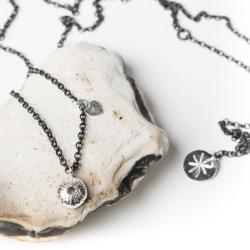 Small Salcombe Sea Shell Pendant Necklace (Fine Chain)