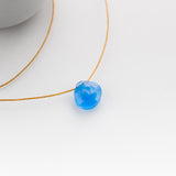 Blue Chalcedony Briolette on Cord