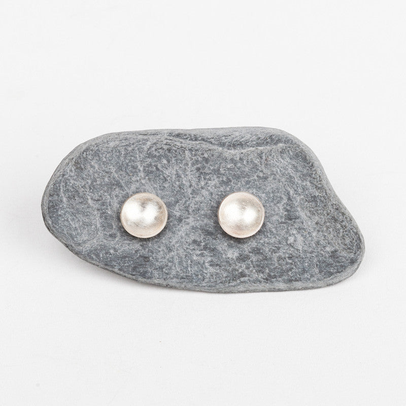 Lunar Disc Stud Earrings