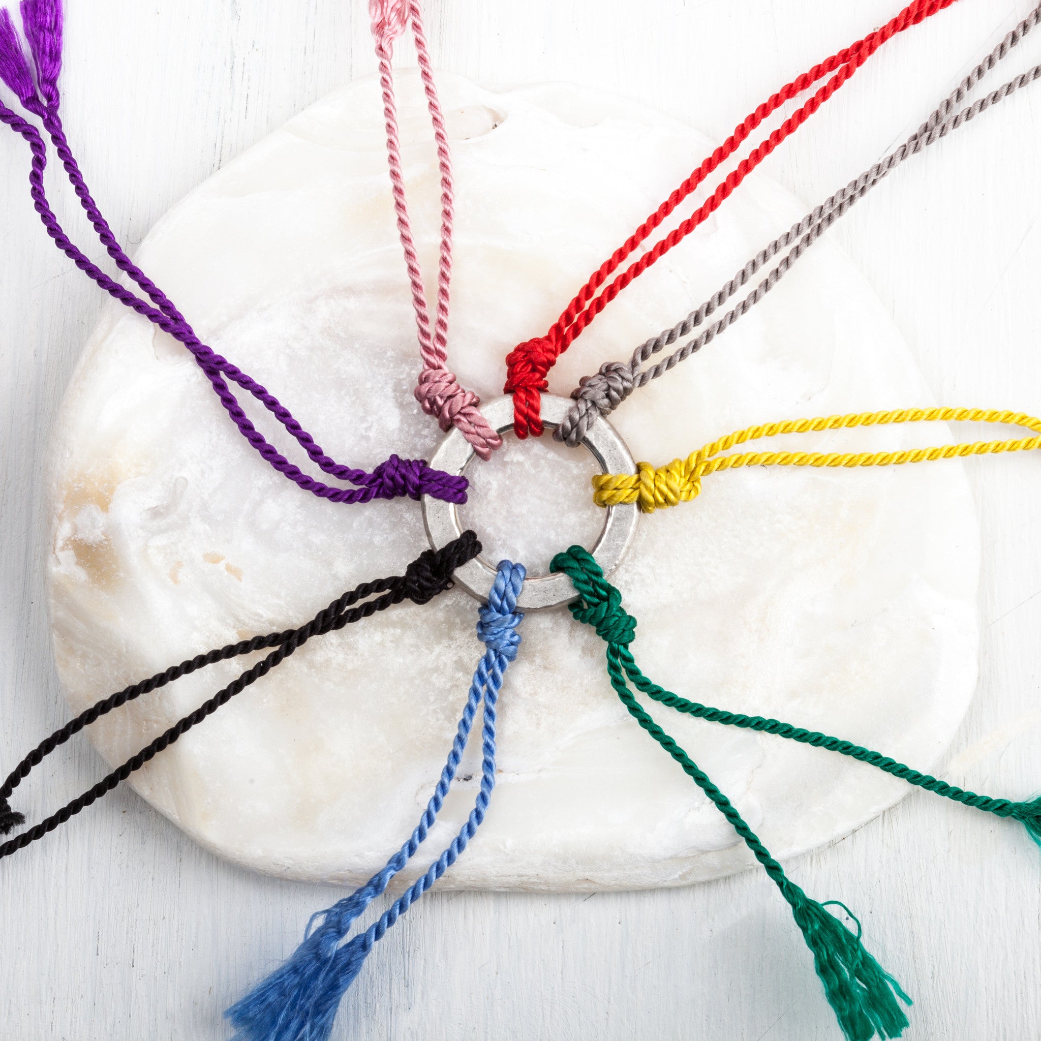 Dragonfly Heart Pendant Necklace (Silk Cord)