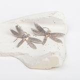 Dragonfly Heart Dangle Earrings