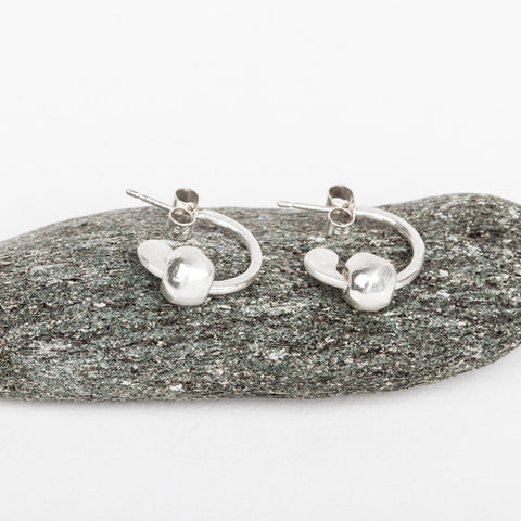 Pebble Hoop Earrings